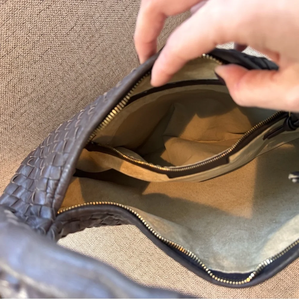 Bottega Veneta Chocolate Brown Nappa Intrecciato Medium Hobo Bag